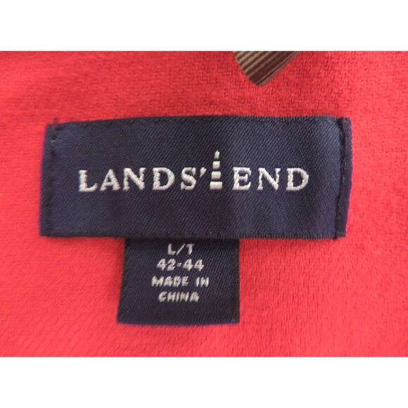 Lands' End Cotton Canvas Lined Zip Coat Jacket Mens Size LT 42 - 44 - Picture 4 of 6